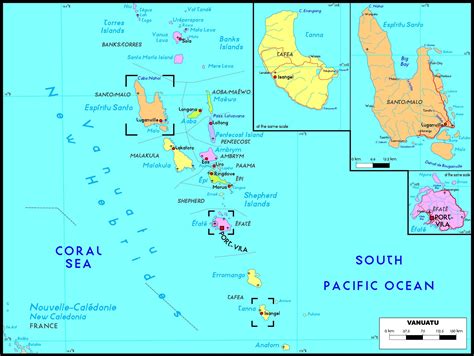 Vanuatu Maps | Printable Maps of Vanuatu for Download