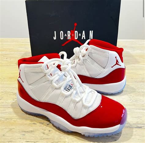 Leather Heels, Patent Leather, Jordan 11 Cherry, Air Jordan Retro 11, Cherry Red, Red Shoes ...