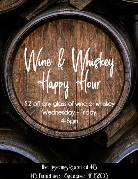 Wine & Whiskey Happy Hour - The 443 Social Club & Lounge