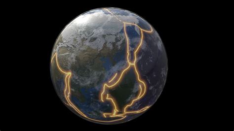 Tectonic Plates Mapped Onto The Earth's Surface - 3D model by saVRee ...