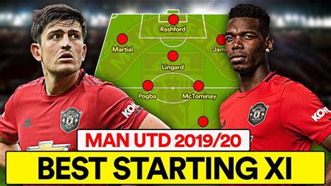 MAN UTD’S 2019/20 BEST STARTING XI | FORMATION & TACTICS - YouTube