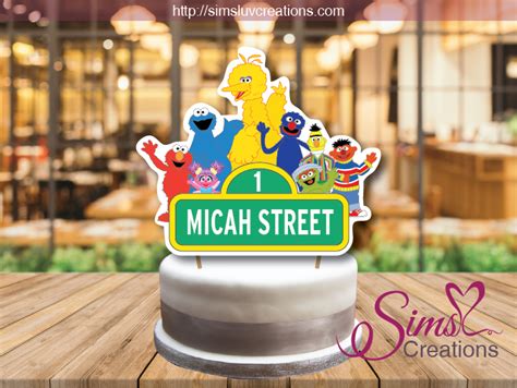 SESAME STREET CAKE TOPPER | CAKE CENTERPIECE | CAKE DECORATIONS – Sims ...