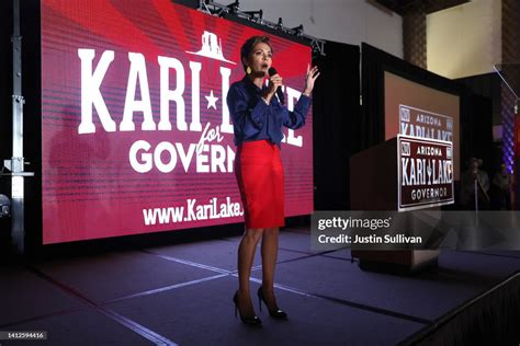 Republican gubernatorial candidate Kari Lake speaks at an... News Photo ...