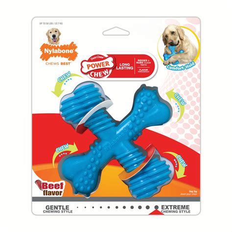 Nylabone Power Chew Dura Chew X Bone Dog Chew Toy, Beef - Walmart.com