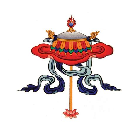 The 8 Auspicious Symbols from Buddhism | (2) PARASOL - symbolises the ...