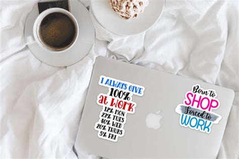 Funny Office Stickers Bundle I Sarcastic Quotes Stickers PNG - So Fontsy