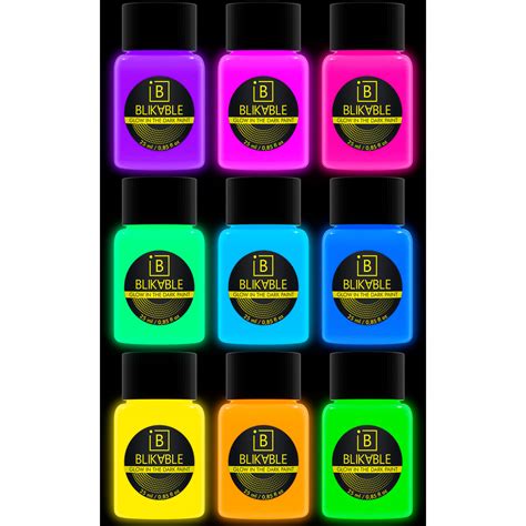 Glow In The Dark Acrylic Paint Set Cashback - RebateKey