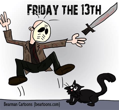 Happy Friday the 13th - Bearman Cartoons