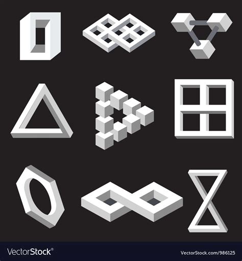 Optical symbols Royalty Free Vector Image - VectorStock