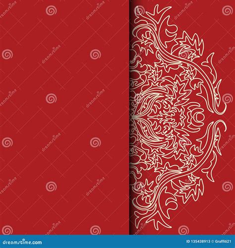 Vector Illustration of Damascus Style Pattern Stock Vector ...