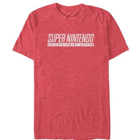 Nintendo - Men's Nintendo Super NES Text Logo T-Shirt - Walmart.com ...