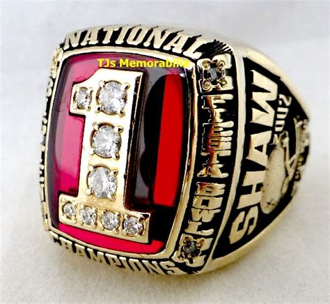 2002 OHIO STATE BUCKEYES NATIONAL CHAMPIONSHIP RING - BOB SHAW ALL ...