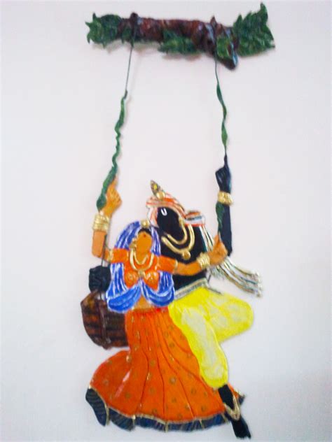 Ashwini's Creations: Radha Krishna Wall Hanging