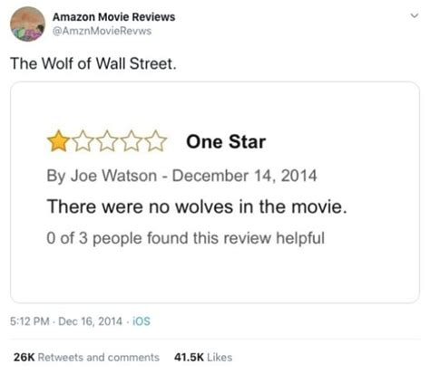 Hilarious 1-Star Amazon Movie Reviews That Deserve 5 Stars Themselves ...