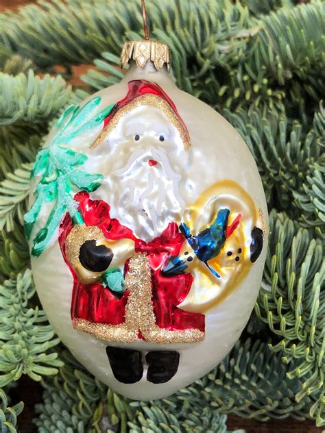 Vintage Santa Claus Christmas Tree Ornament Germany | Etsy | Santa ...