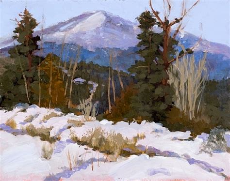 Contemporary Artists of Colorado: "Pike's Peak-Winter View" Original ...