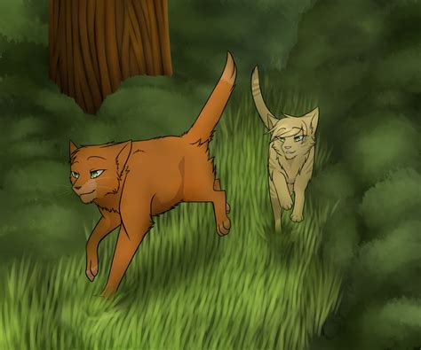 Firestar and Sandstorm by DasFischi on DeviantArt