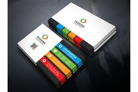 Colorful Business Card (17022) | Business Cards | Design Bundles