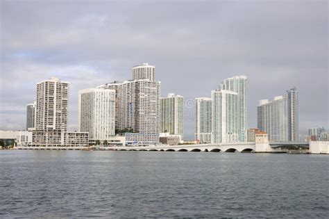 Downtown Miami Skyline stock photo. Image of causeway - 11995768