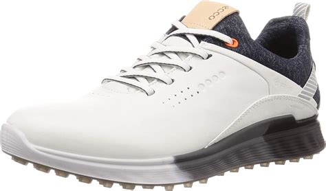 Buy ECCO Mens 2022 M Golf S-Three Spikeless Waterproof Fluidform Leather Golf Shoes Online at ...