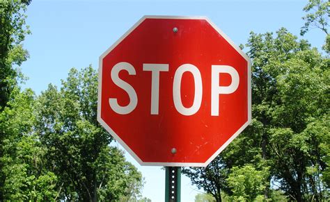 Red Stop Traffic Signs