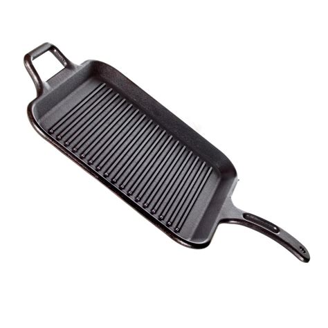 Lodge 12-Inch Pro Logic Seasoned Cast Iron Grill Pan - Square - P12SGR3 : ShoppersChoice.com