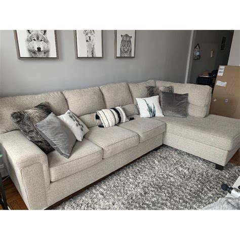 Bob's Discount Furniture 2-Piece Sectional Sofa - AptDeco