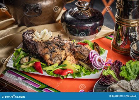 Tsagaan Sar Table with Mongolian Food Stock Image - Image of tsagaan ...