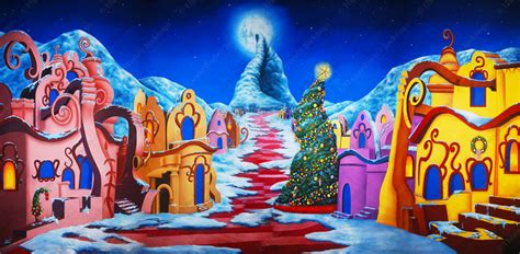 Whoville Christmas Backdrop Rentals | TheatreWorld®