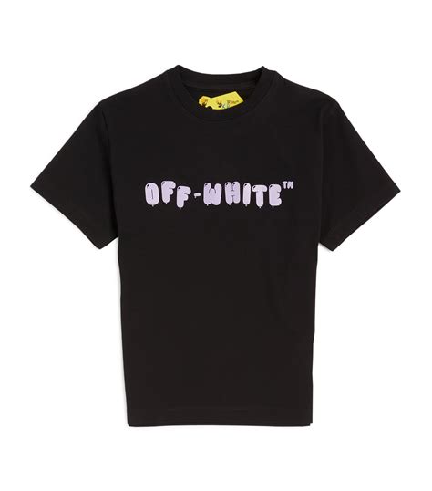 Off-White Kids black Balloon Arrow Logo T-Shirt (4-12 Years) | Harrods UK
