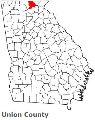 Union County on the satellite map of Georgia 2024. Actual satellite images of Union County, Georgia.