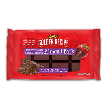 Chocolate Almond Bark: 6/20 oz packages - Gurley's Foods