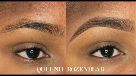 "Natural" Eye Brow tutorial using Pencil - Queenii Rozenblad - YouTube