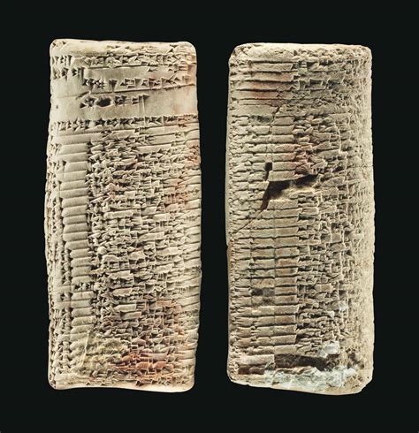 TWO OLD BABYLONIAN CLAY CUNEIFORM TABLETS