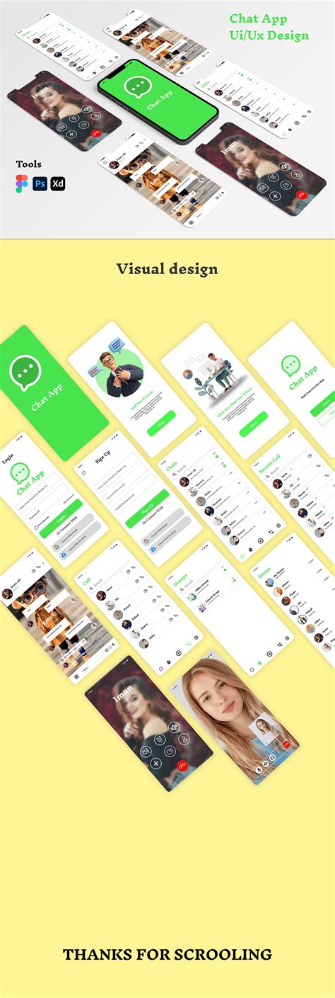 Chat app ui ux design on Behance