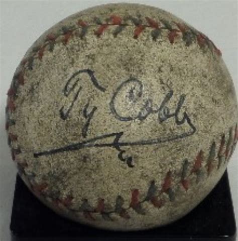 Coach's Corner - Ty Cobb single signed vintage baseball!