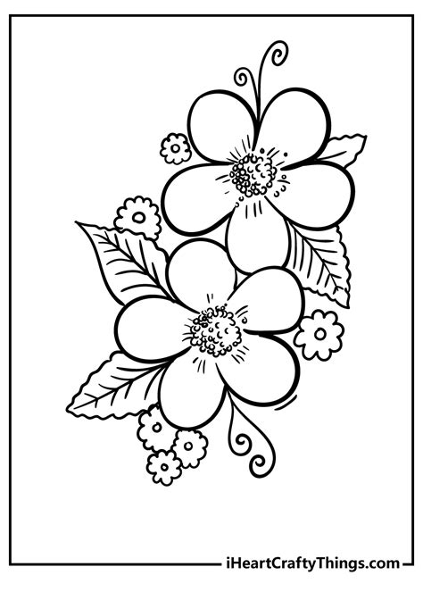 Printable Coloring Pages Flowers