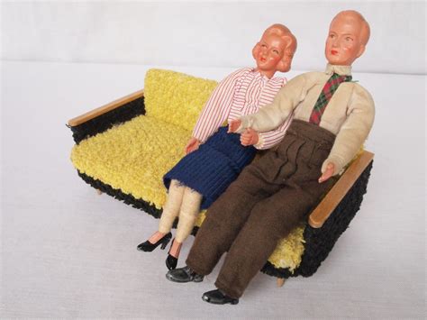 diePuppenstubensammlerin: Schlafcouchen der 50er - Sofa beds of the 50s