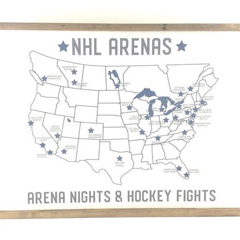 Nhl Arena Map - Etsy