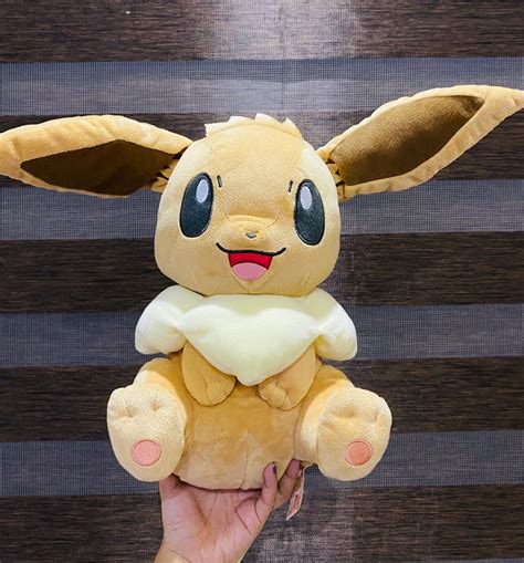 Pokemon Eevee plush (sitting), Hobbies & Toys, Toys & Games on Carousell