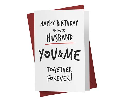 Buy Sweet and Funny Birthday Card For Husband, Happy Birthday Card For ...