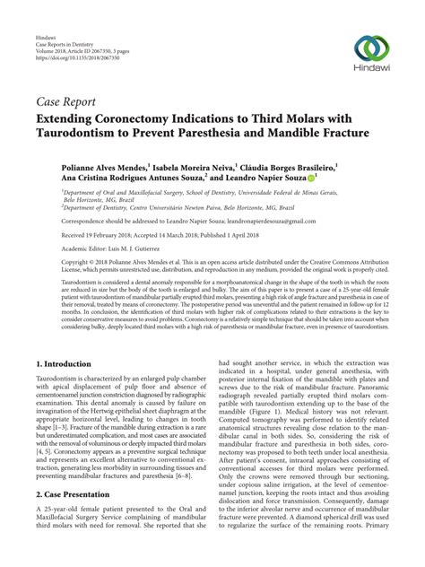 (PDF) Extending Coronectomy Indications to Third Molars with ...