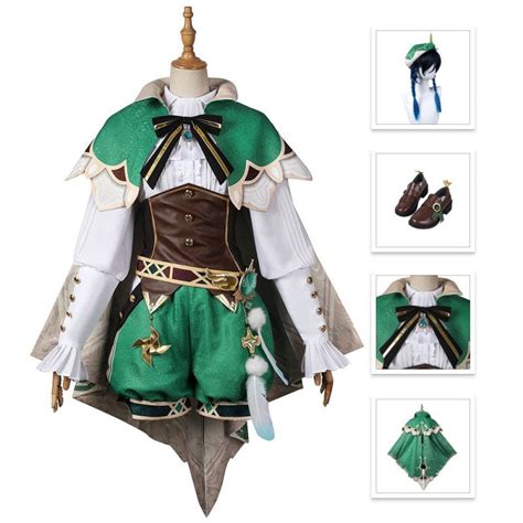 Venti Costume Genshin Impact Cosplay Suit - CCosplay.com Game Costumes, Cosplay Costumes ...