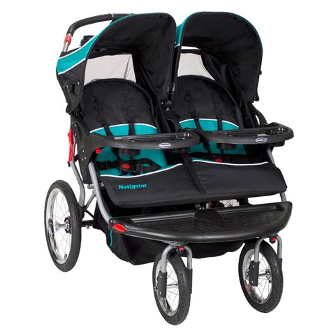 Baby Trend Navigator Double Jogger Stroller, Tropic