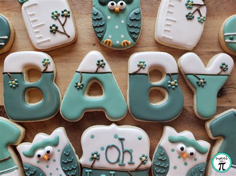 Baby Shower Owl Themed Sugar Cookies for Baby Girl or Baby | Etsy