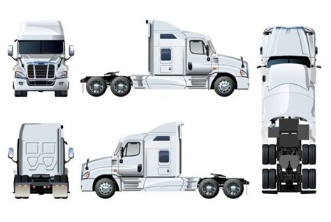 Semi Truck Front Illustrations, Royalty-Free Vector Graphics & Clip Art - iStock