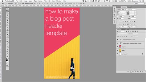 How to Create a Blog Post Header Template in Photoshop – And Possibly Dinosaurs