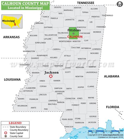 Calhoun County Map