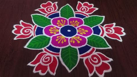 Ganesh Festival Special Flower Rangoli Designs/Vinayaka chavithi ...