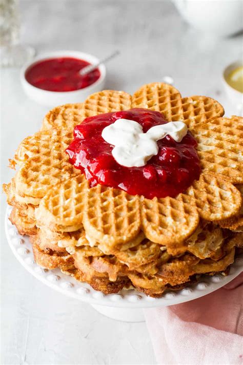 Norwegian Waffles Recipe (Heart Waffles) - Ginger with Spice